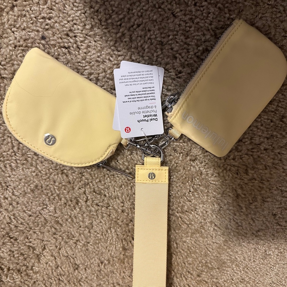 Lululemon Yellow Pouch Set